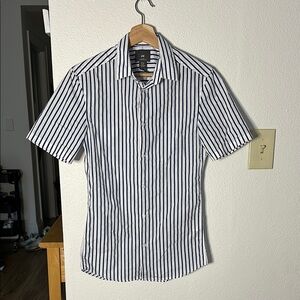 H&M Striped Button-Up Shirt